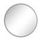 30" Silver Contemporary Metal Wall Mirror